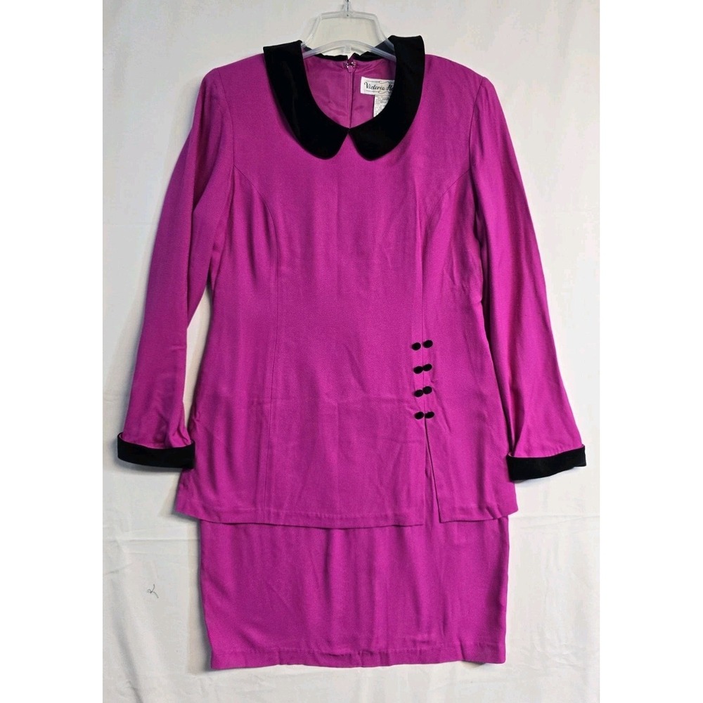 victoria holley dress Vintage  Pink Size 10 Rayon Long Sleeves